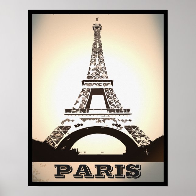 Retro Art Vintag Paris Cover Poster (Vorne)