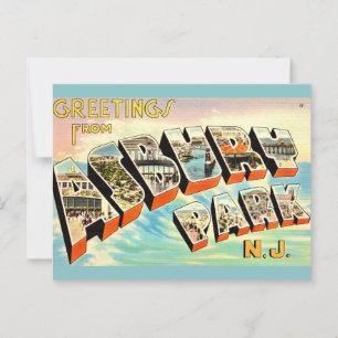 Retro-Asbury-Park-NJ-Postkarte Postkarte