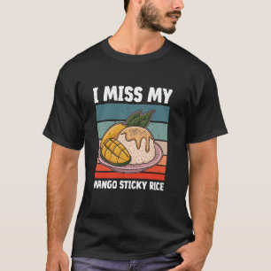 Retro-Asiatischer Mango-Klebreis und Food-Liebhabe T-Shirt