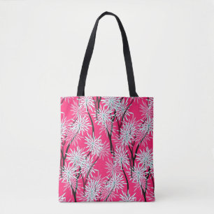 Retro asiatisches Blumenmuster. Tasche