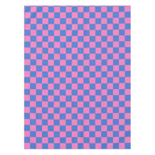 Retro Ästhetische Karton Muster Rosa und Blau Tischdecke