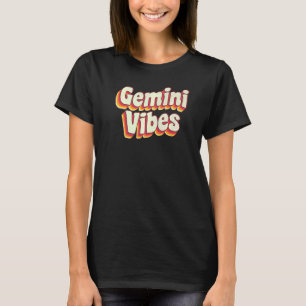 Retro Astrologie Mai oder Juni Geburtstag Zodiac S T-Shirt