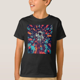Retro-Astronaut-Gamer-Space-Game T-Shirt