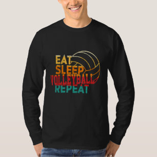 Retro Athletic Volleyball-Mannschaftssport Netz Sp T-Shirt