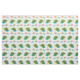 Retro-Atom-Mobil-Pattern-Stoff Stoff