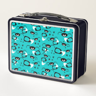 Retro-Atom-Spinnen-Lunchbox Metall Brotdose