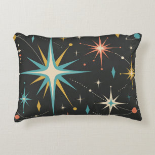 Retro-Atom-Sternenexplosion-Galaxie Dekokissen