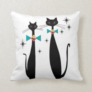 Retro Atomära-Mitte des Jahrhunderts moderne cool Kissen