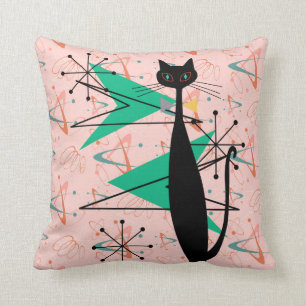 Retro Atomära-Mitte des Jahrhunderts moderne cool Kissen