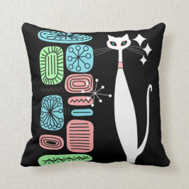 Retro Atomära-Mitte- des Jahrhundertsmoderne coole Kissen