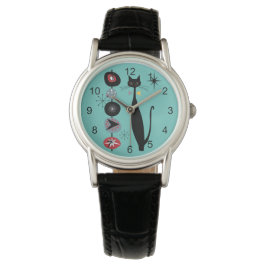 Retro Atomera Mitte Jahrhundert Moderne MCM Coole  Armbanduhr