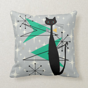 Retro Atomera Mitte Jahrhundert Moderne MCM Coole  Kissen