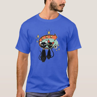 Retro Atomic Ära Mitte Jahrhundert Moderne Kitekat T-Shirt