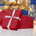 RETRO ATOMIC BLACK CAT CHRISTMAS WRAPPPAPIER GESCHENKPAPIER<br><div class="desc">RETRO ATOMISCHES SCHWARZKATZPAPIER</div>