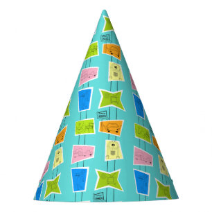 Retro Atomic Kitsch Party Hat Partyhütchen