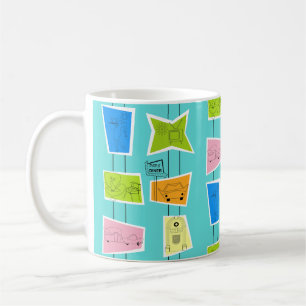 Retro Atomic Kitsch-Tasse Kaffeetasse