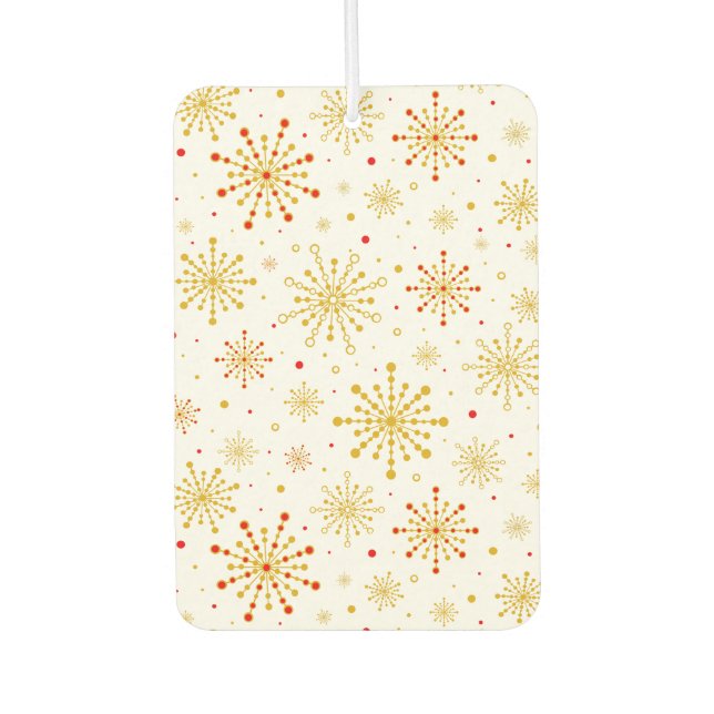 Retro Atomic Mid Century Mod Design Autolufterfrischer (Vorderseite)