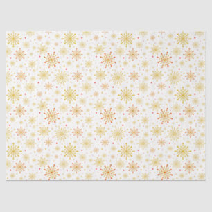 Retro Atomic Mid Century Mod Red & Gold Sternexplo Seidenpapier