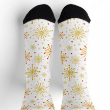 Retro Atomic Mid Century Mod Red & Gold Sternexplo