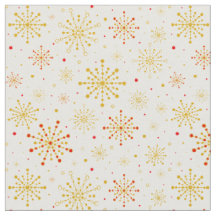 Retro Atomic Mid Century Mod Red & Gold Sternexplo