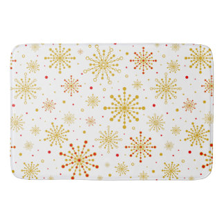 Retro Atomic Mid-Century Modern Pattern Badematte