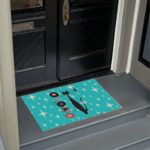 Retro Atomic Mid Century Moderne Coole Katze Doorm