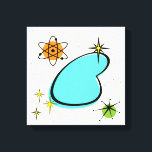 Retro Atomoomerang Stretched Canvas Print Leinwanddruck<br><div class="desc">Der Retro Atomic Boomerang und die Leinwand der Sternexplosionen sind der Inbegriff der Moderne Mitte des Jahrhunderts. Mit seinem großen türkisfarbenen Boomerang, umgeben von kitschigen Sternexplosionen und orangen und grünen Kreise, ist dieses Vintage inspirierte Muster Mod genug, um stilvoll und Retro zu sein. Seien Sie mit diesem minimalistischen Design die...</div>