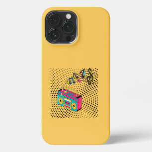 Retro Audio Boombox. iPhone 13 Pro Max Hülle
