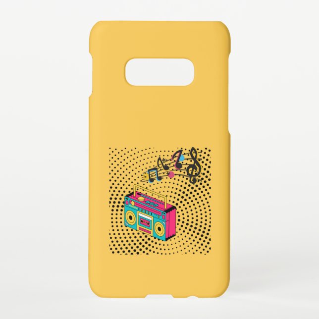Retro Audio Boombox. Samsung Galaxy Hülle (Rückseite)