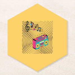 Retro Audio Boombox. Untersetzer