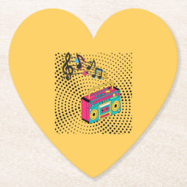 Retro Audio Boombox. Untersetzer