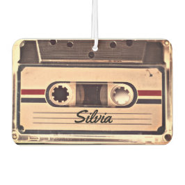 Retro Audio Cassette Individuelle Name Autolufterfrischer