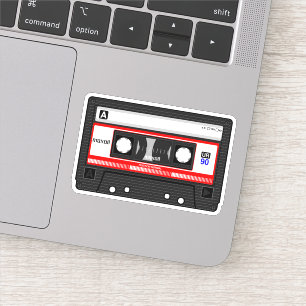 Retro-Audio-Kassettenband Aufkleber