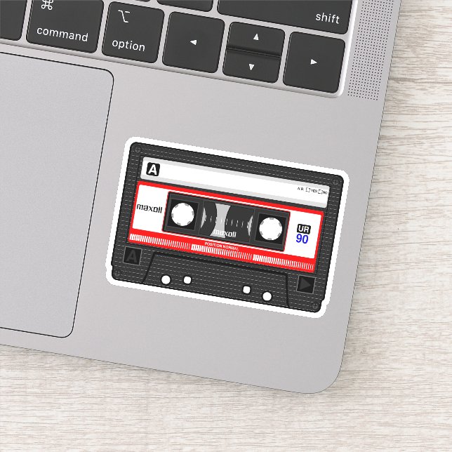 Retro-Audio-Kassettenband Aufkleber (Detail)