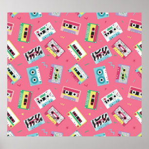 Retro Audio Tapes: 80er Style. Poster