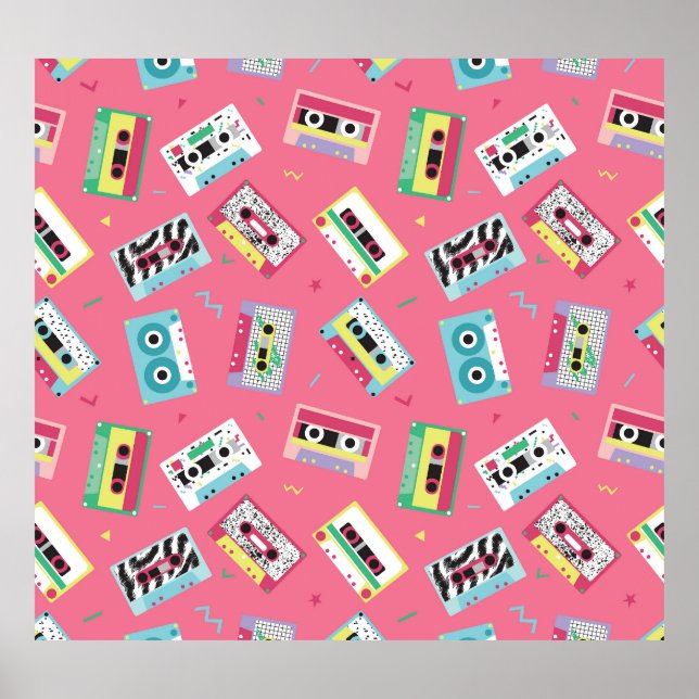Retro Audio Tapes: 80er Style. Poster (Vorne)