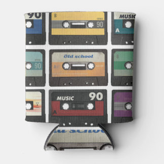 Retro-Audiokassette, abgeschiedener Hintergrund. Dosenkühler
