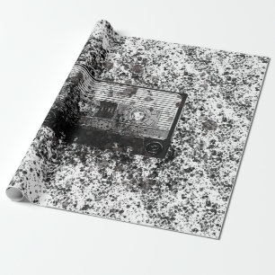 Retro-Audiokassette Geschenkpapier