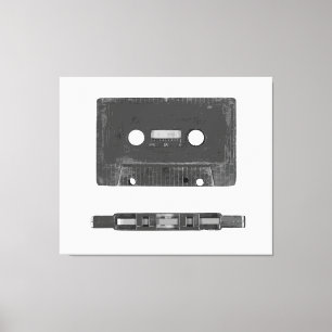 Retro-Audiokassette Leinwanddruck