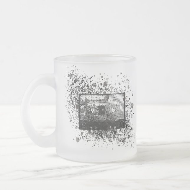Retro-Audiokassette Mattglastasse (Links)
