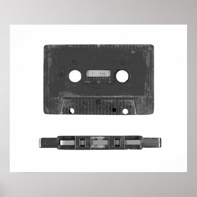 Retro-Audiokassette Poster (Vorne)