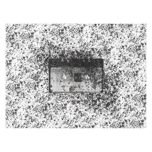 Retro-Audiokassette Tischdecke (Vorderseite (Horizontal))