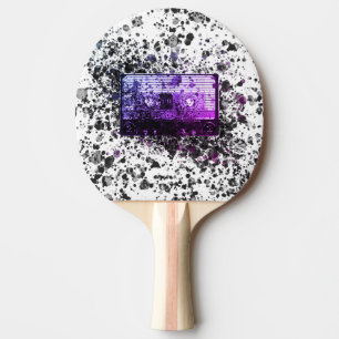 Retro Audiokassette Tischtennis Schläger
