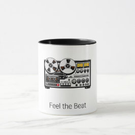 Retro-Audiokassetten-Kaffeetasse 'Feel the Beat' Tasse