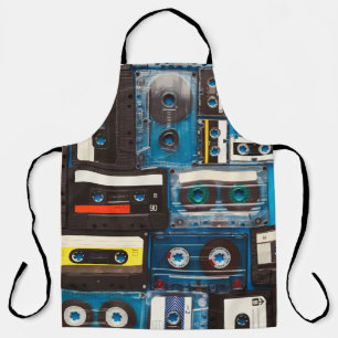 Retro-Audiokassetten Schürze