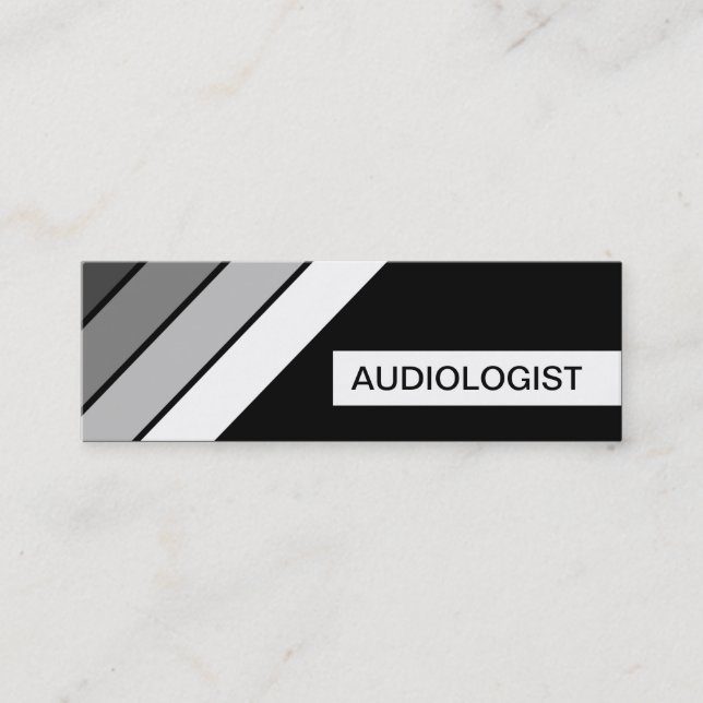 Retro-AUDIOLOGIST Mini Visitenkarte (Vorderseite)