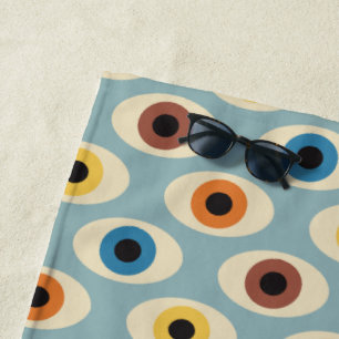 Retro-Augenmuster Strandtuch