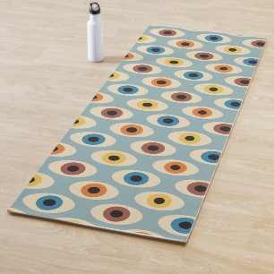 Retro-Augenmuster Yogamatte