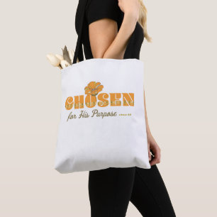 Retro ausgewählt für seinen Zweck 1 Peter 2:9 Tasche