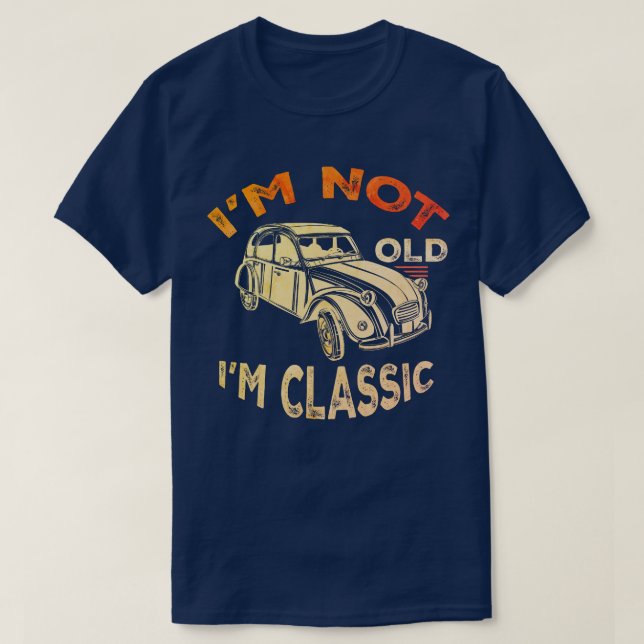 Retro Auto Gift, Funny Classic Car Lover T-Shirt (Design vorne)